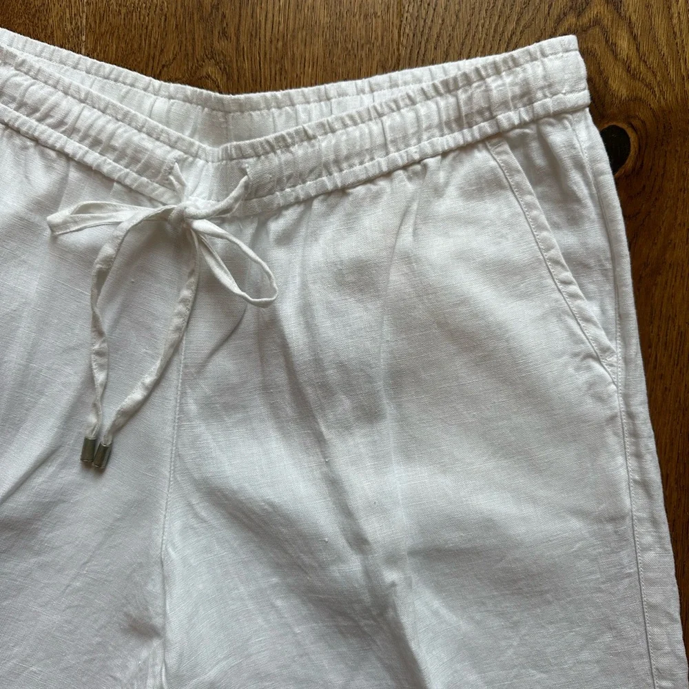 Tommy Bahama Draw String Linen Blend Pants, Ivory, Medium - Picture 5 of 6